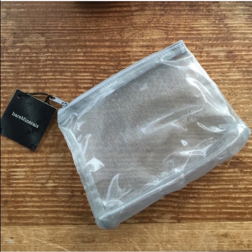New Silver Bare Minerals Makeup Bag